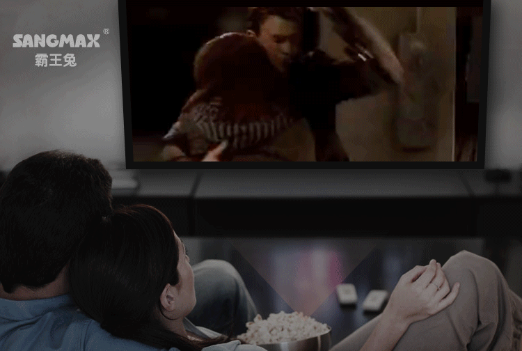 霸王兔(sangmax) sp-2000hw微型投影仪娱乐,办公 高清1080p