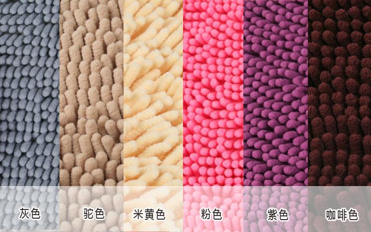 青苇 可水洗雪尼尔 坐垫沙发垫 高毛 50*50 2片装 灰色