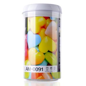 安买 易扣密封罐 储物罐 圆形2000ml
