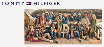 Tommy Hilfiger 汤米·希尔费格 黑色标志印花布