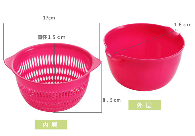 青苇 厨房创意4件套 抹布50片管道疏通器挂式垃圾桶小巧双层沥水筛