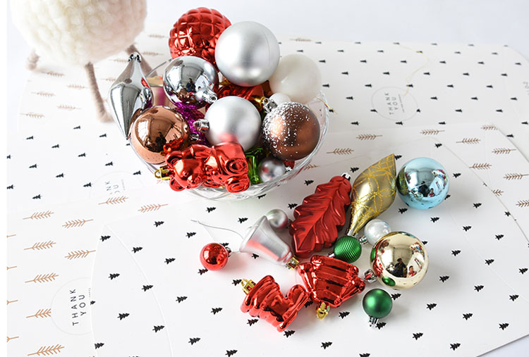 青苇 圣诞树装饰 圣诞节挂件彩球 圣诞礼包多多