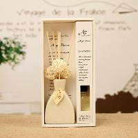 
                                        
                                                            晟旎尚品 香薰 无火香薰精油套装 净化除味房间卧室内 清新空气 日式裂纹陶瓷瓶 茉莉香型送补充液                