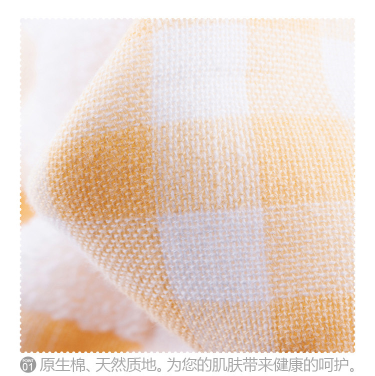 
                                        
                                        三利 纯棉布艺拼接 凹凸交织 毛巾被 卡通裹巾 儿童盖毯 浅黄                