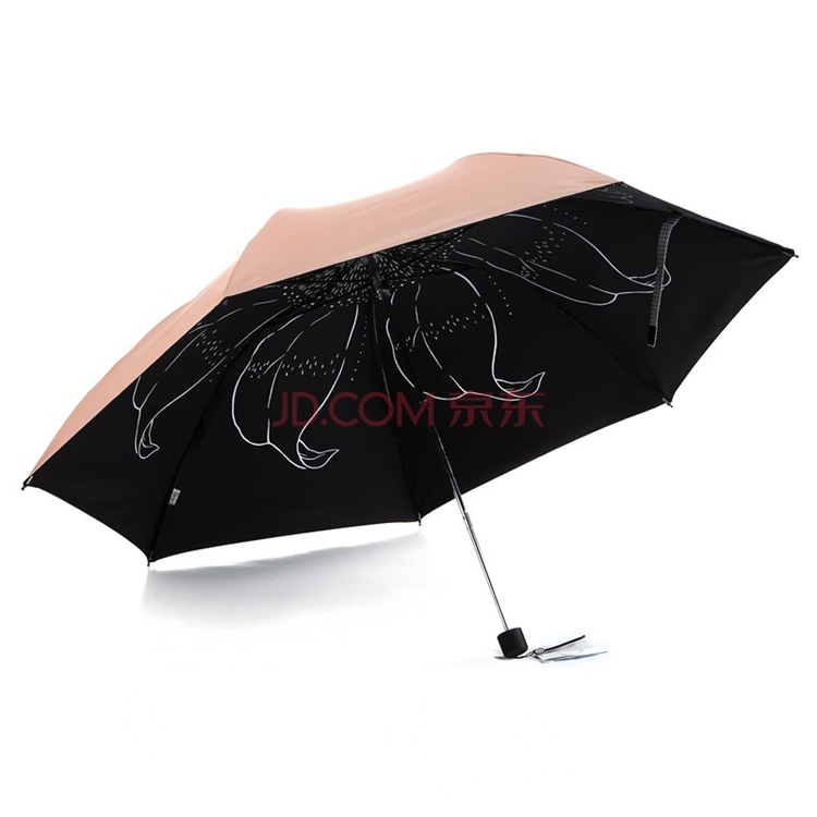 
                                        【京东超市】天堂伞（防晒值UPF50+）成就梦想凝脂绸三折晴雨伞31020E肤色                