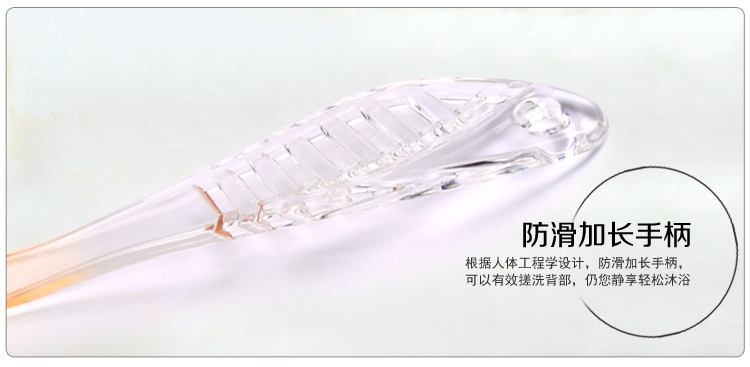 百草园 长柄浴花 浴球 沐浴刷长柄洗澡刷沐浴花沐浴球浴擦背刷+丝柔浴花 2件套 颜色随机