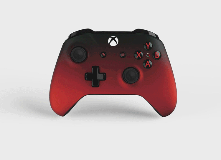【电脑通用】微软 (microsoft) xbox无线控制器/手柄 熔岩红 (带3.