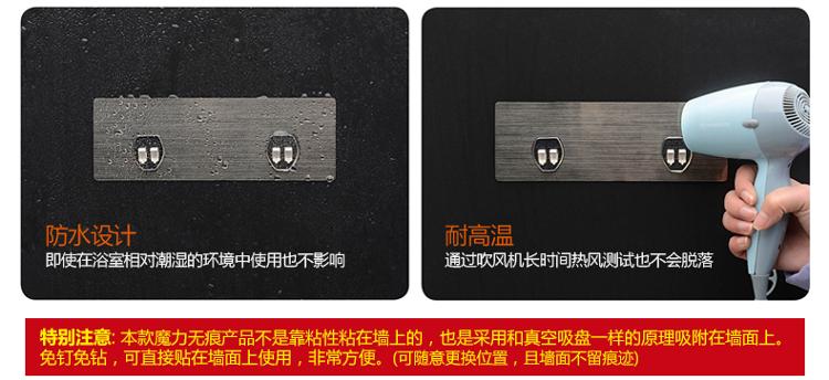 
                                        
                                                            双庆 浴室置物架免打孔卫生间置物架化妆品收纳架壁挂置物架厨房收纳架                