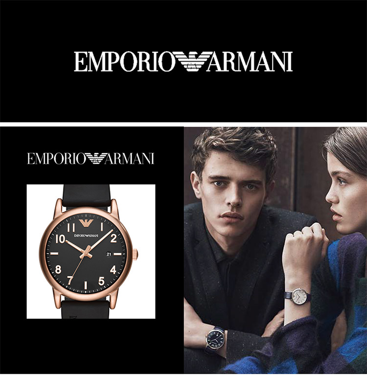 阿玛尼(emporio armani)手表 皮带简约休闲时尚-京东