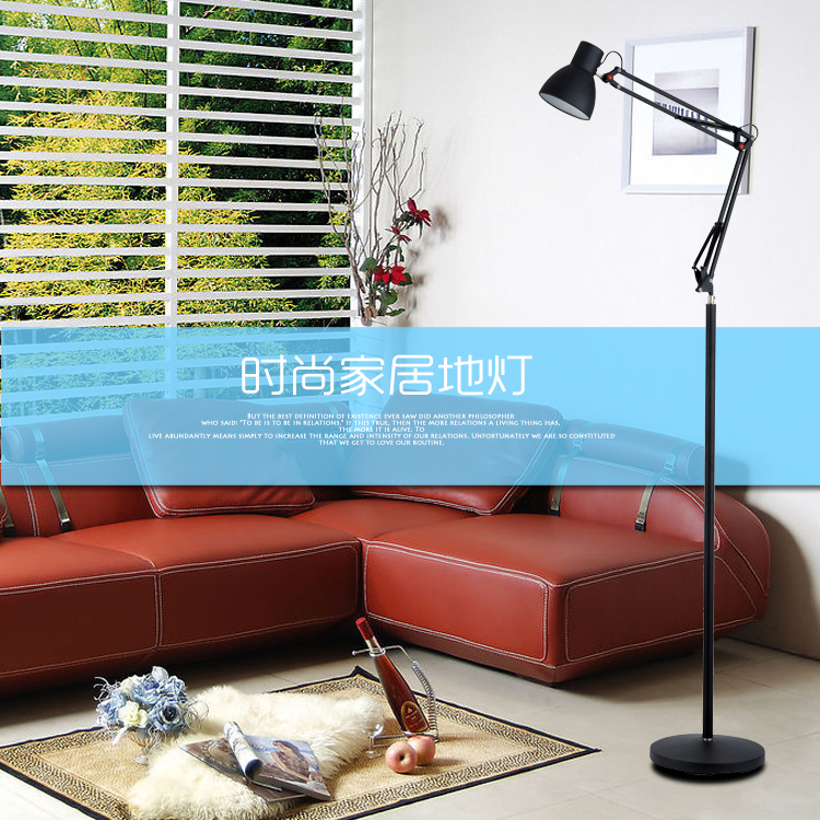 
                                        【京东超市】道远亮眼睛  5W白光 现代简约长臂带夹子工作阅读落地台灯ML2088黑色                