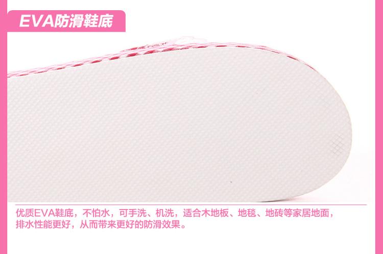 玛克 亚麻凉鞋 全棉日系扣子家居拖麻底 居家拖鞋 蓝色 男款均码