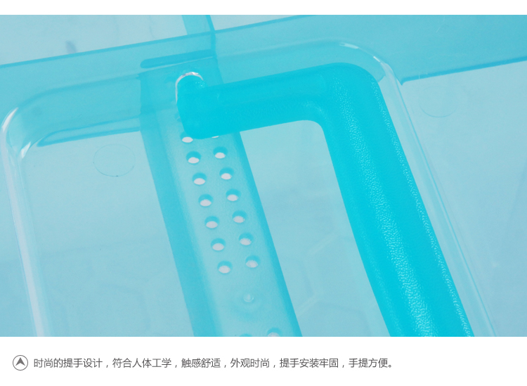 禧天龙Citylong 多功能家用塑料药箱 密封急救箱家庭医药盒子 冰蓝8升 6173