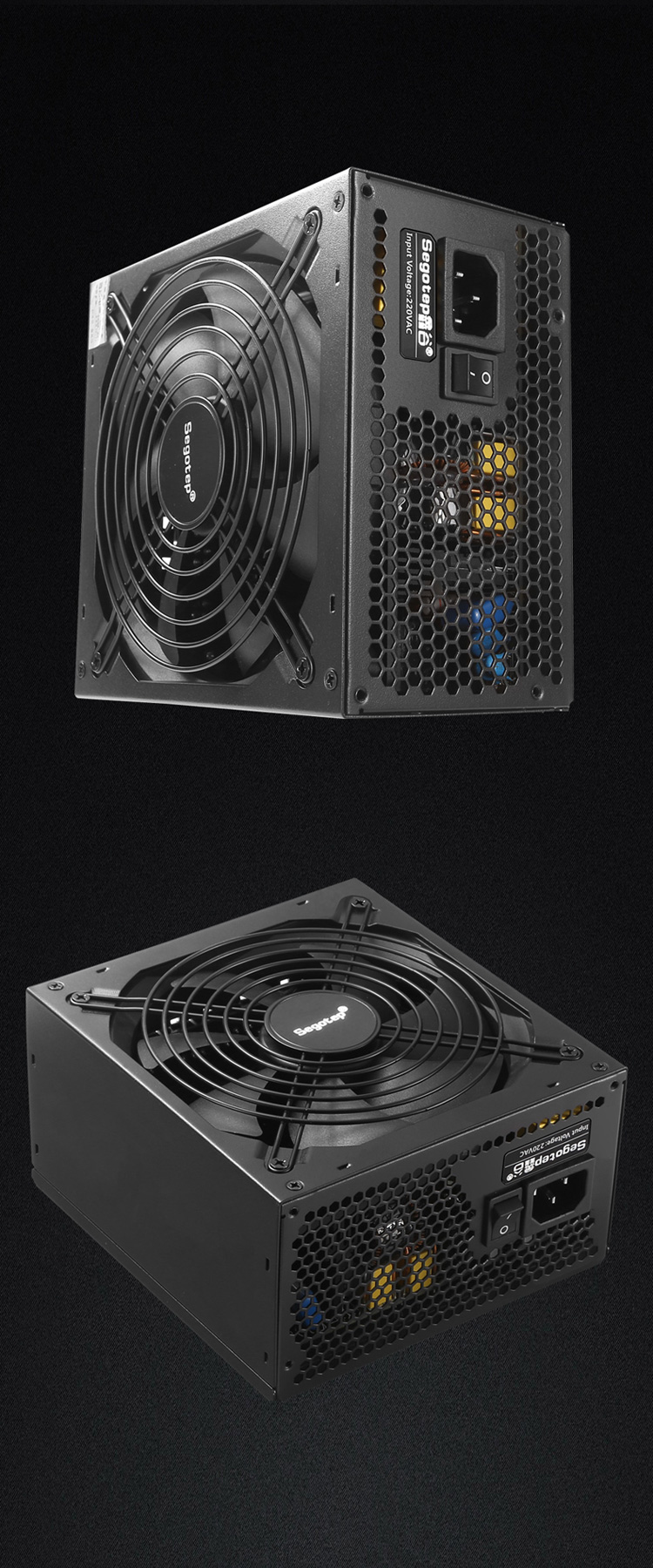 鑫谷(segotep)额定1700w gp1800g电源(支持多卡互联/14cm双滚珠风扇