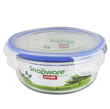 康宁扣snapware 四面锁扣耐热玻璃保鲜盒 SP-EP970R-BLLN