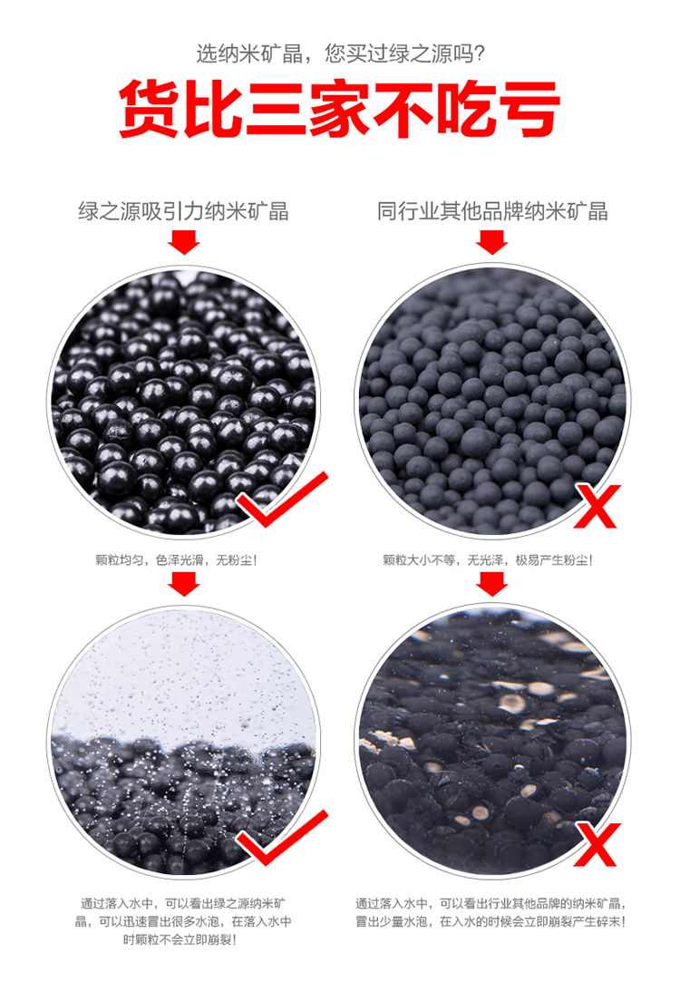 
                                        
                                                            绿之源 2000g吸引力纳米矿晶 新房装修净味剂吸去除甲醛清除剂活性炭防潮竹炭碳包车用家用去异味除味剂                