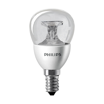 飞利浦PHILIPS LED灯泡 小球泡 5W E14小螺口2700K暖白色黄光 透明 单支装