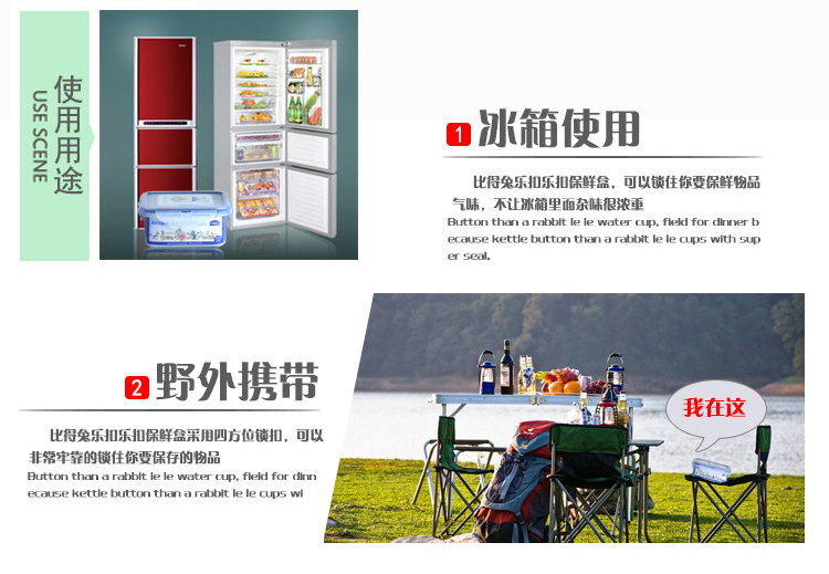 
                                        
                                                                                乐扣乐扣（lock&lock）保鲜盒五件套 比得兔系列保鲜套装HPL855-PRS001                
