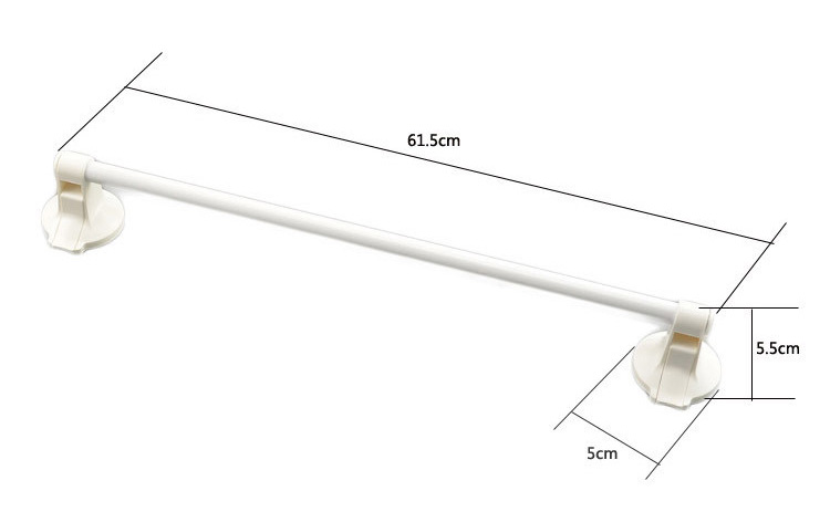日本丽固（LEC）杠杆吸盘型浴室毛巾架（60cm）158