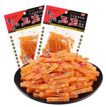 【京东超市】卫龙 休闲零食 小面筋 辣条 麻辣片休闲食品 22g*30包(新