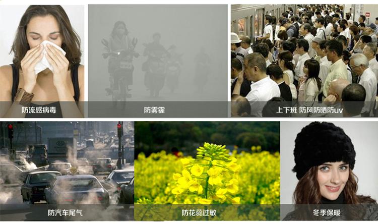云蕾 PM2.5抗菌防尘 活性炭口罩 5枚装 12551
