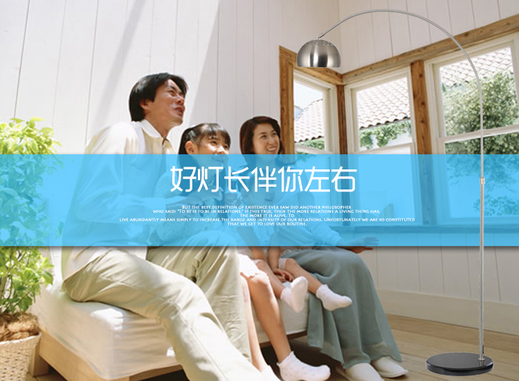 
                                        【京东超市】道远亮眼睛美卡罗系列中号金属钓鱼落地灯ML616                