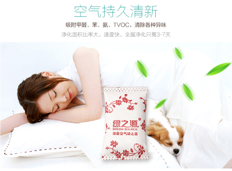 绿之源 净味宝除味剂活性炭 室内装修去甲醛清除剂家居除甲醛超值装2000g