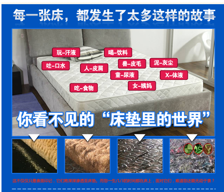 
                                        
                                                            艾薇 床垫套保护罩双人加大40支纯棉斜纹防滑床笠1.8米床 美丽心情 180*200cm                
