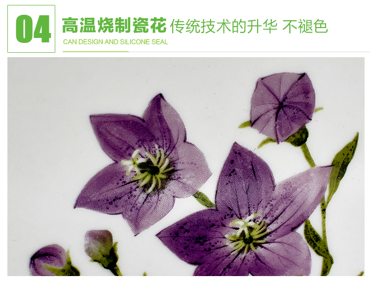 龙士达（LONGSTAR） 保鲜盒 1000ml陶瓷微波炉饭盒 密封储物盒LJ-0010