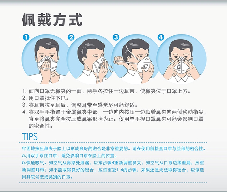 3M 头戴式带呼吸阀防PM2.5防雾霾口罩 3个/袋 9002V 