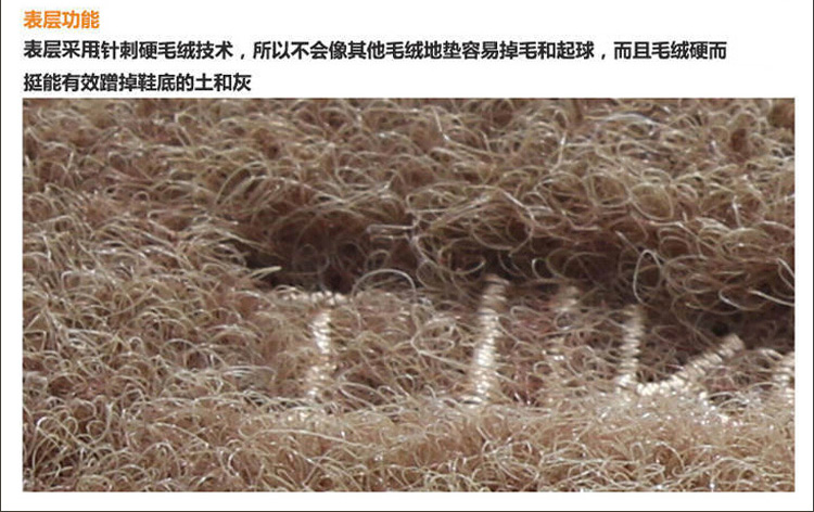 
                                        
                                        青苇 防滑脚垫入户地垫门垫 加厚加密700克 at home红色 50*80cm                
