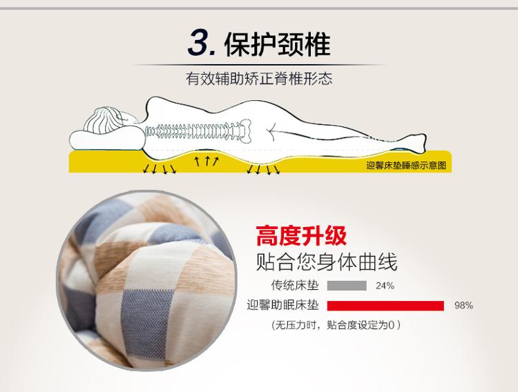 
                                                            迎馨 床品家纺 防滑防潮床褥子 可折叠榻榻米床垫1.2米床 120*200cm                