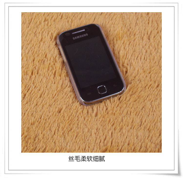 
                                        
                                        青苇 可水洗 加柔丝绒 客厅地毯70x160cm 驼色                