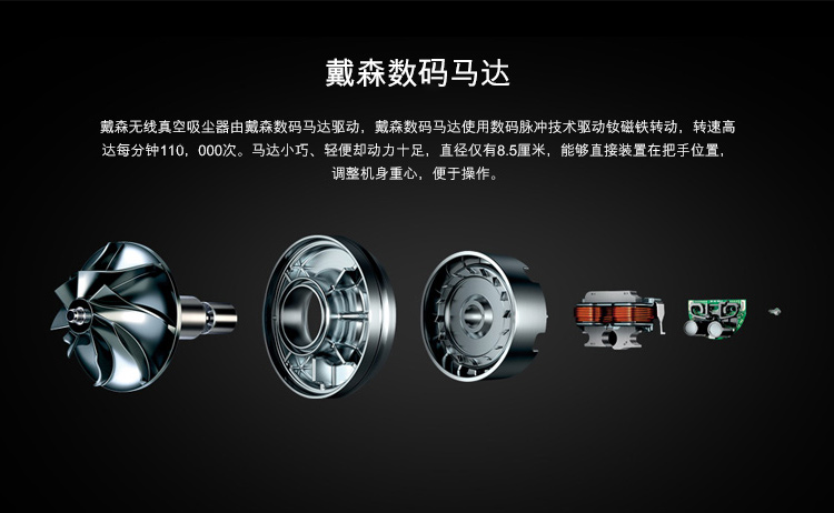 戴森(Dyson) DC62无线无绳手持式家用吸尘器 可除螨