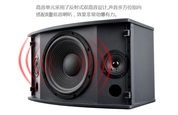 
                                                                                新科（Shinco）DK-350A 家庭影院KTV音响 家用会议演出音箱扩音器 8英寸                