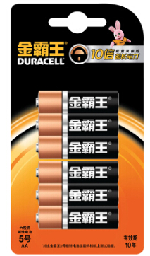 金霸王(duracell) 5号电池6粒装