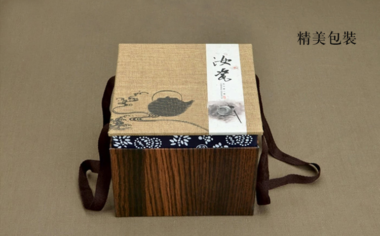 
                                        
                                                                                金镶玉 茶具配件 年年有余茶叶罐 汝瓷花茶罐茶具原矿仿宋汝窑密封储藏罐                