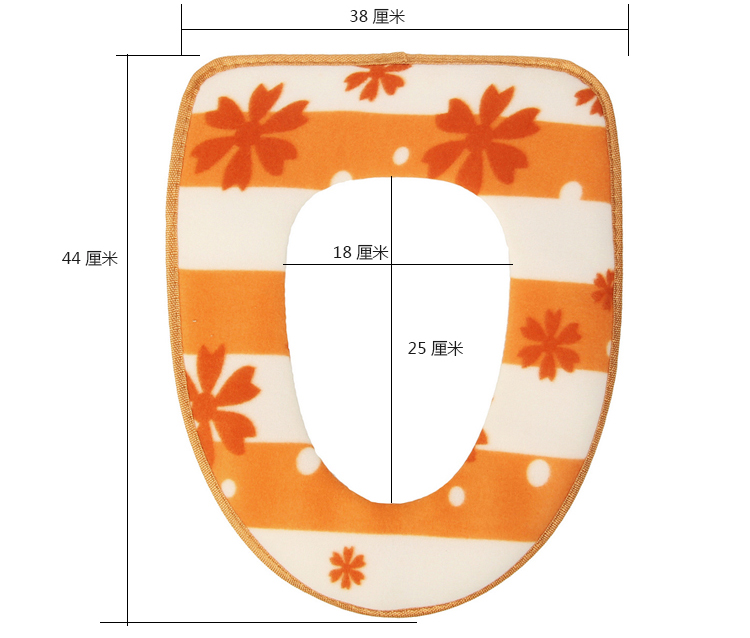 晟旎尚品 粘贴式塑料底层马桶垫套 马桶圈 枫叶蓝色