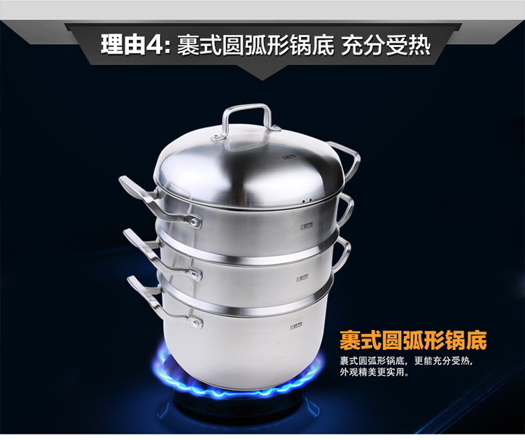宜利客（iLike） 蒸锅 卢塞恩系列26cm双耳多用蒸锅 LK3301