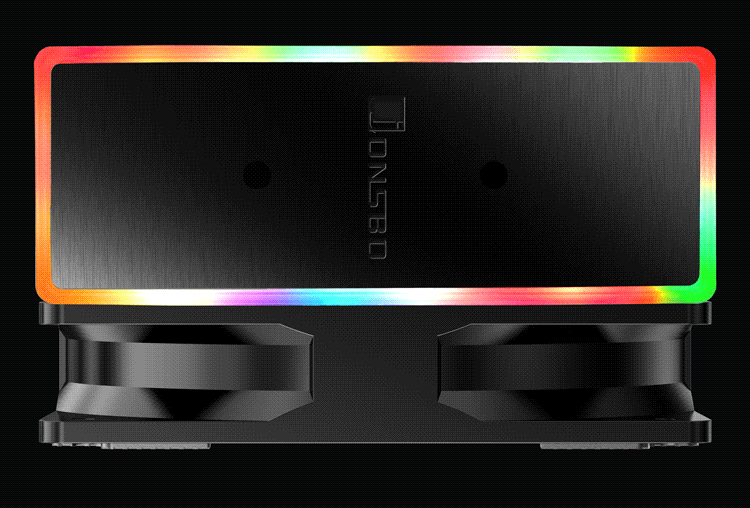 乔思伯(jonsbo)cr-601七彩流光版 cpu散热器 (多平台/4热管/12cm七彩