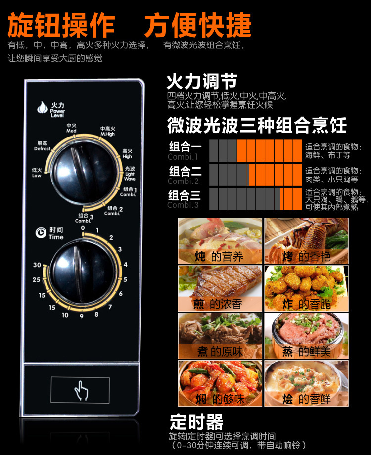 格兰仕（Galanz) 微波炉/光波炉 G70F23N1P-M8(SO) 23L