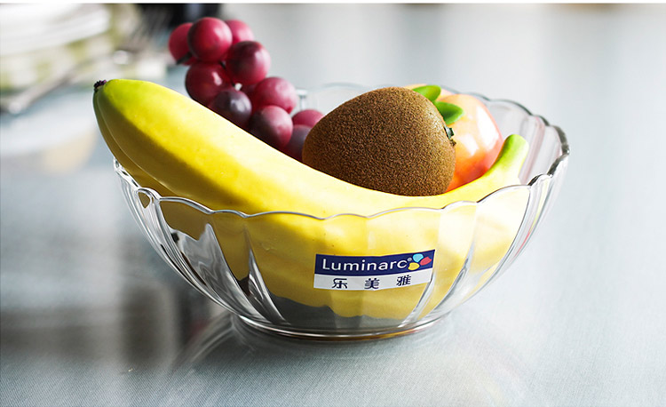 
                                        
                                                            乐美雅 Luminarc 无铅钢化玻璃沙拉碗 耐热果盘甜品色拉碗6件套 阿尔卡德E9986                