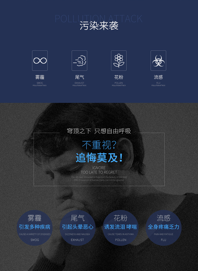 绿之源 绿呼吸N95折叠型口罩防颗粒物呼吸器 有呼气阀 灰色10只/盒