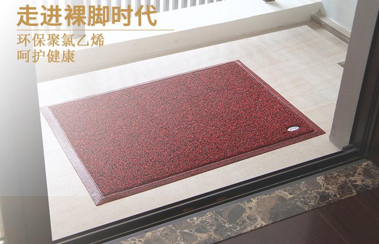 
                                        
                                        力九和 双色舞丝除尘门垫玄关地垫60x90cm深浅褐                