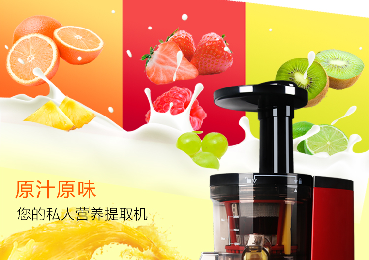海尔（Haier）原汁机家用低速榨汁机HYZ-A108 