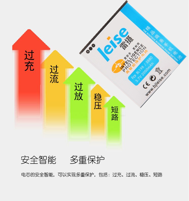 
                                        雷摄 联想BL198 精品商务手机电池 适用于联想K860/K860i/S880/S880i                