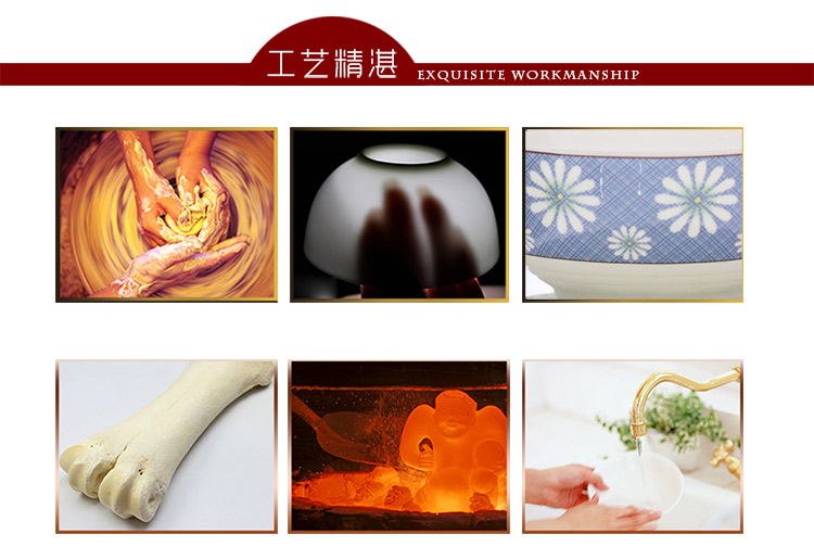 
                                        洁雅杰餐具套装 骨瓷釉中彩(8英寸)秋韵蓝饭盘骨瓷深盘子(4只装)                