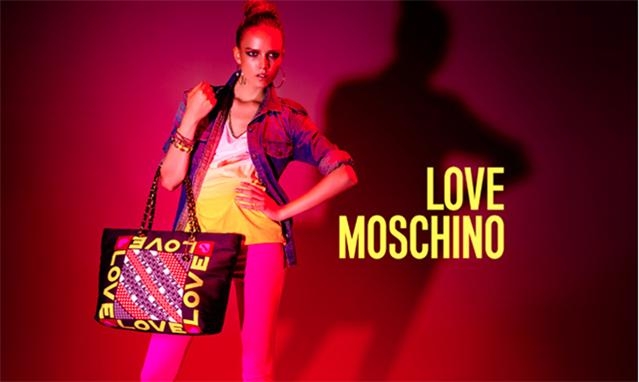 love moschino 莫斯奇诺 女士橙色羊皮小号蝴蝶结单肩包 8a7506 8002