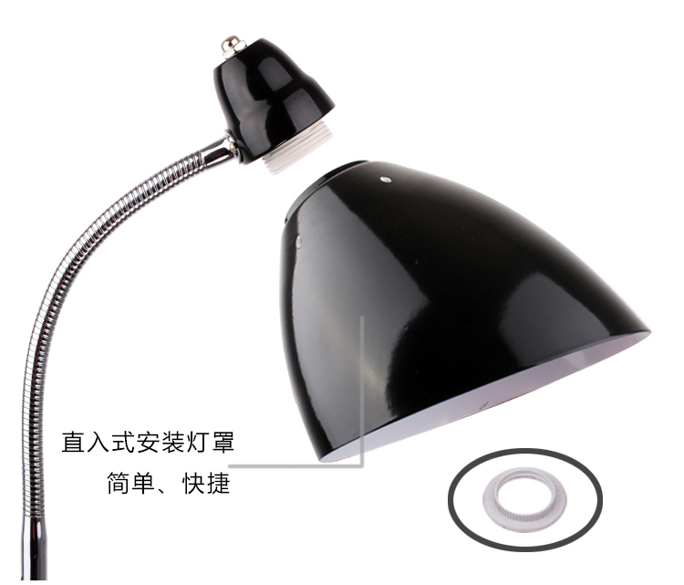 道远亮眼睛 LED落地灯 5W白光 客厅卧室书房现代简约工作阅读LED铁艺落地台灯ML696银色