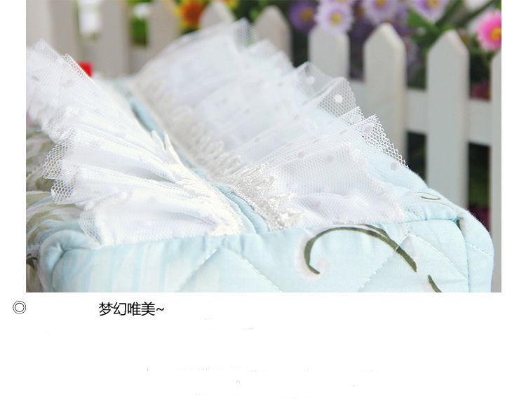 幸运狗 luckydog 罗曼莎系列 全棉布艺长纸巾盒套 24*12.5*8.5cm