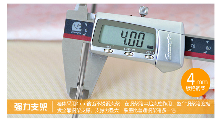 百草园 牛津布三面可视收纳箱 衣服杂物整理箱储物箱 大号66L 1个装 桔色 赠收纳盒